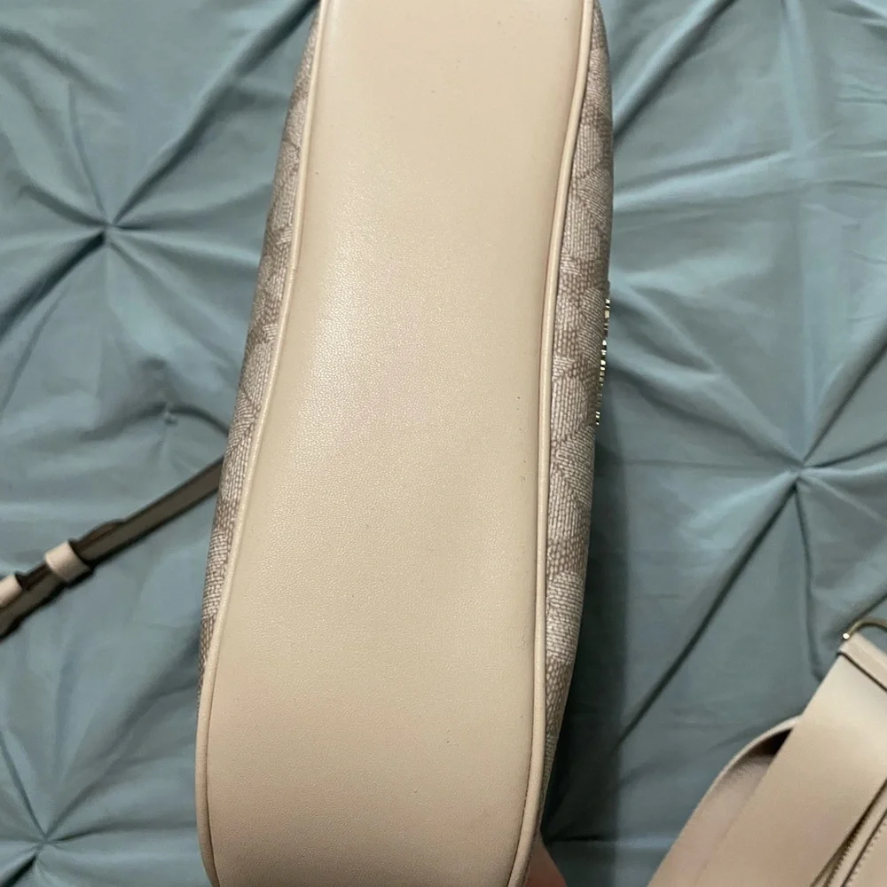 kate spade Signature Spade Flower PVC Large Crossbody, Dark Beige/Cream - Picture 12 of 14